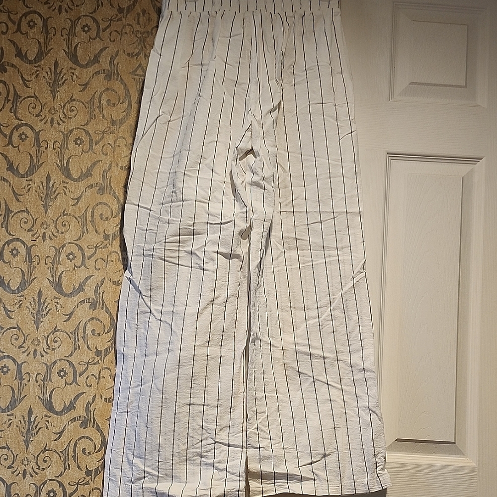 Sienna Sky Black and White Wide Leg Pants - Picture 4 of 5